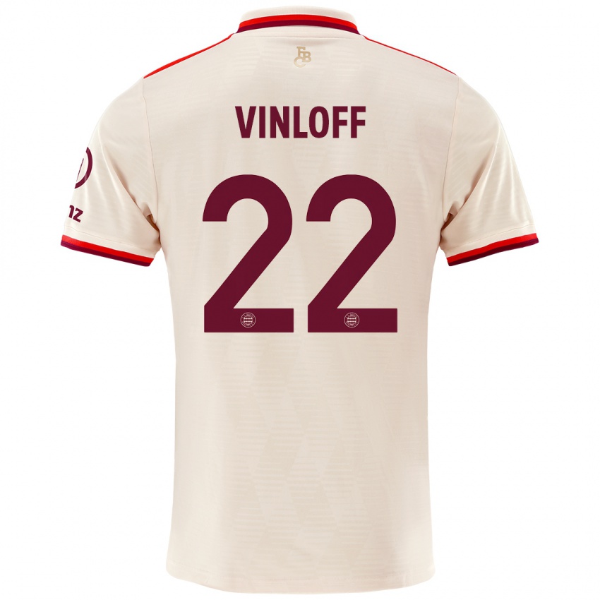 Niño Camiseta Matteo Vinloff #22 Lino Equipación Tercera 2024/25 La Camisa México