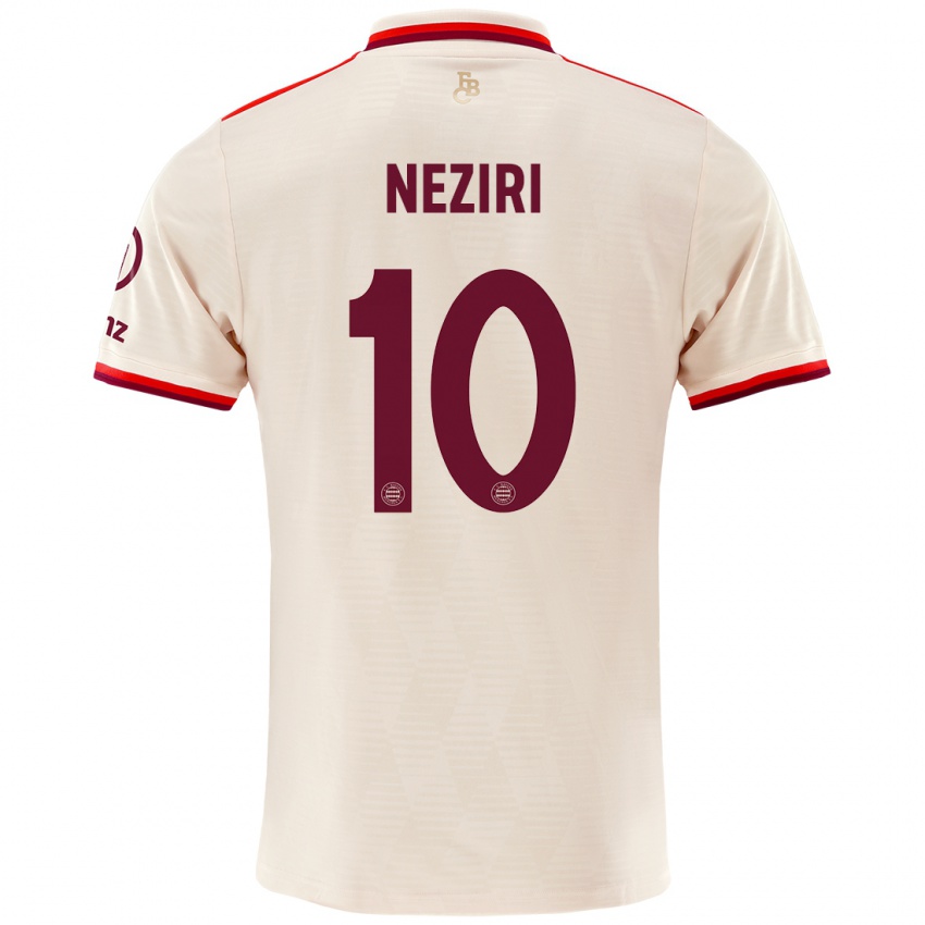 Niño Camiseta Behar Neziri #10 Lino Equipación Tercera 2024/25 La Camisa México