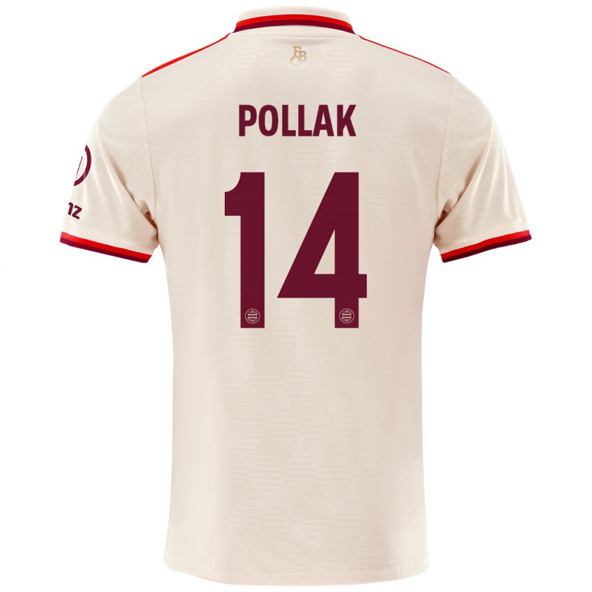 Niño Camiseta Florian Pollak #14 Lino Equipación Tercera 2024/25 La Camisa México