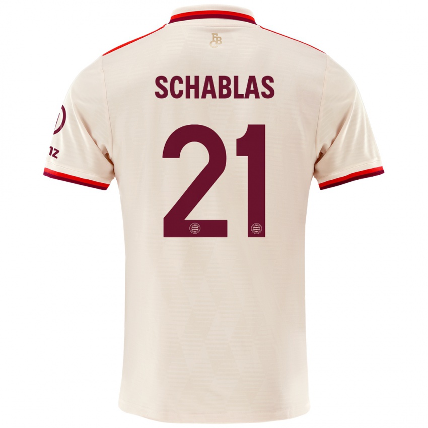 Niño Camiseta Matteo Schablas #21 Lino Equipación Tercera 2024/25 La Camisa México