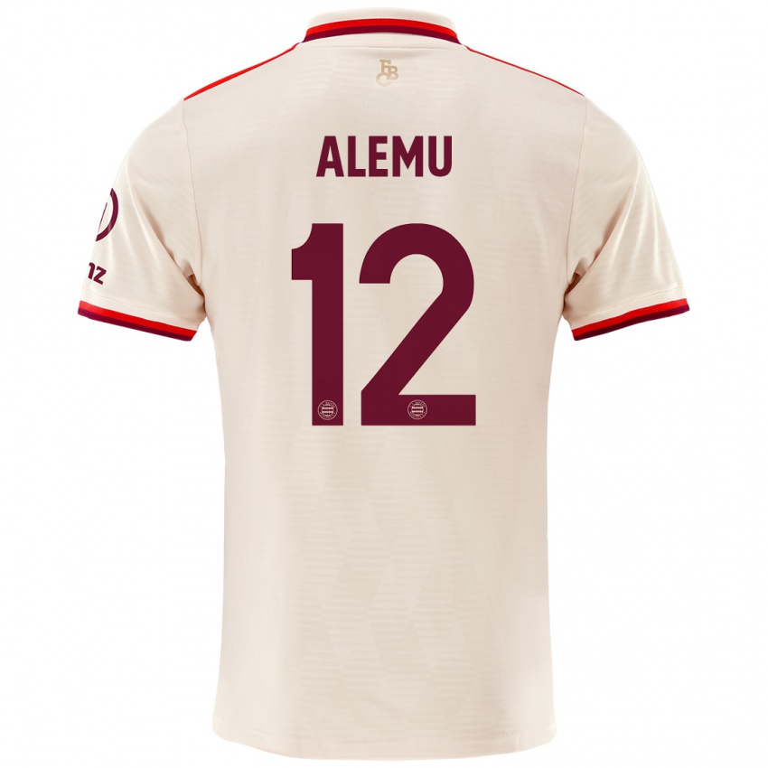 Niño Camiseta Liul Alemu #12 Lino Equipación Tercera 2024/25 La Camisa México