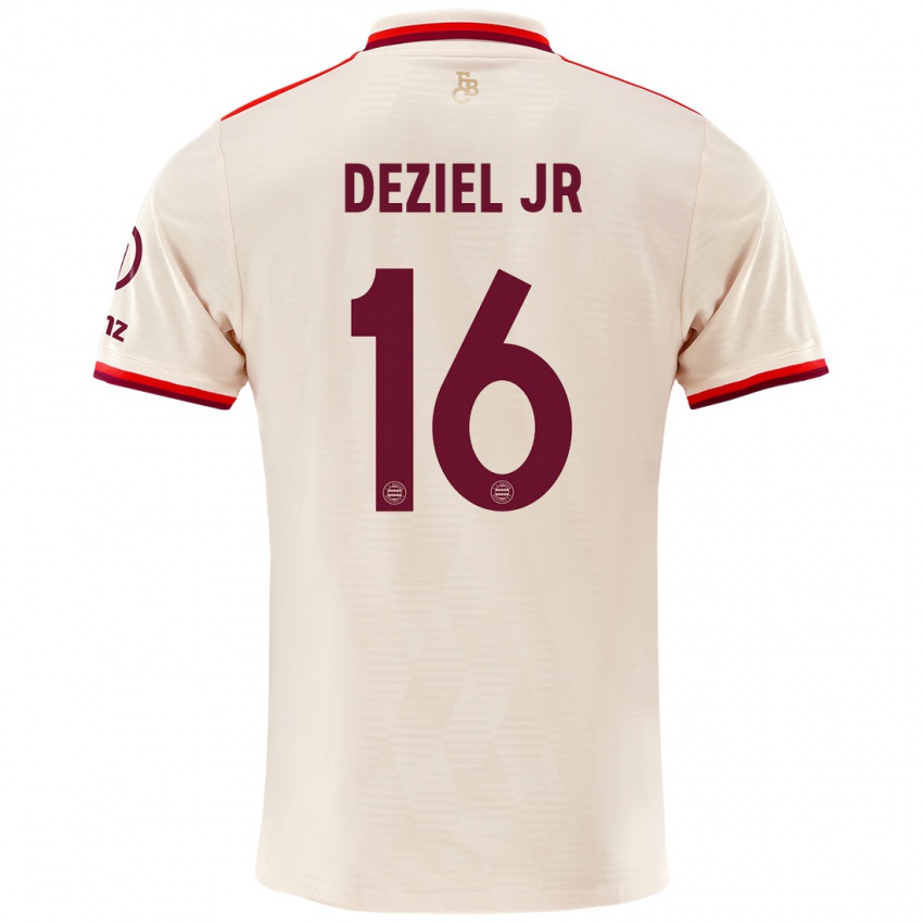 Niño Camiseta Robert Deziel Jr #16 Lino Equipación Tercera 2024/25 La Camisa México