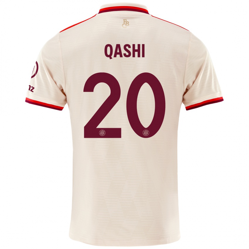 Niño Camiseta Yousef Qashi #20 Lino Equipación Tercera 2024/25 La Camisa México