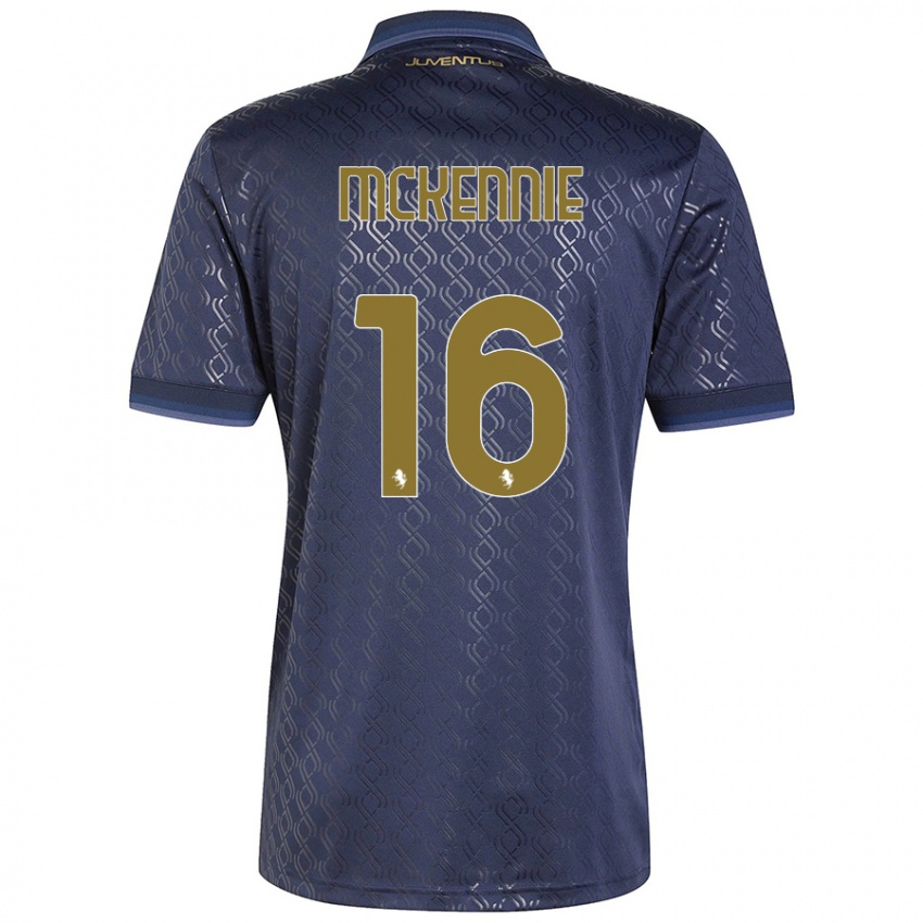 Niño Camiseta Weston Mckennie #16 Azul Marino Equipación Tercera 2024/25 La Camisa México