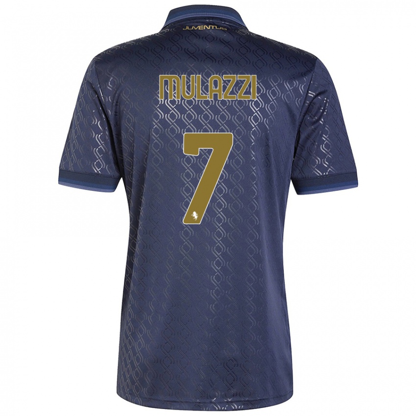 Niño Camiseta Gabriele Mulazzi #7 Azul Marino Equipación Tercera 2024/25 La Camisa México