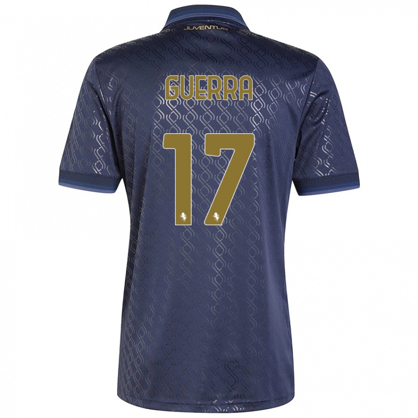 Niño Camiseta Simone Guerra #17 Azul Marino Equipación Tercera 2024/25 La Camisa México