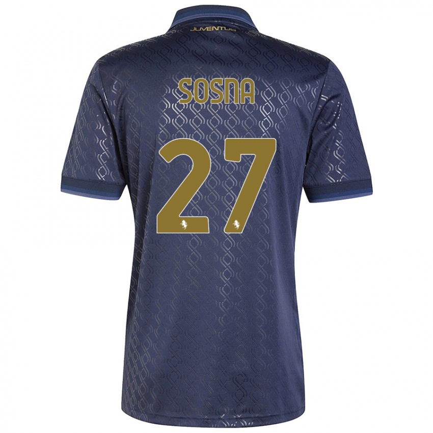 Niño Camiseta Adam Sosna #27 Azul Marino Equipación Tercera 2024/25 La Camisa México