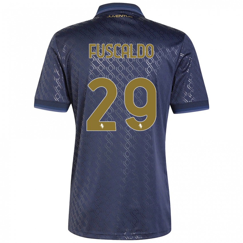 Niño Camiseta Matteo Fuscaldo #29 Azul Marino Equipación Tercera 2024/25 La Camisa México