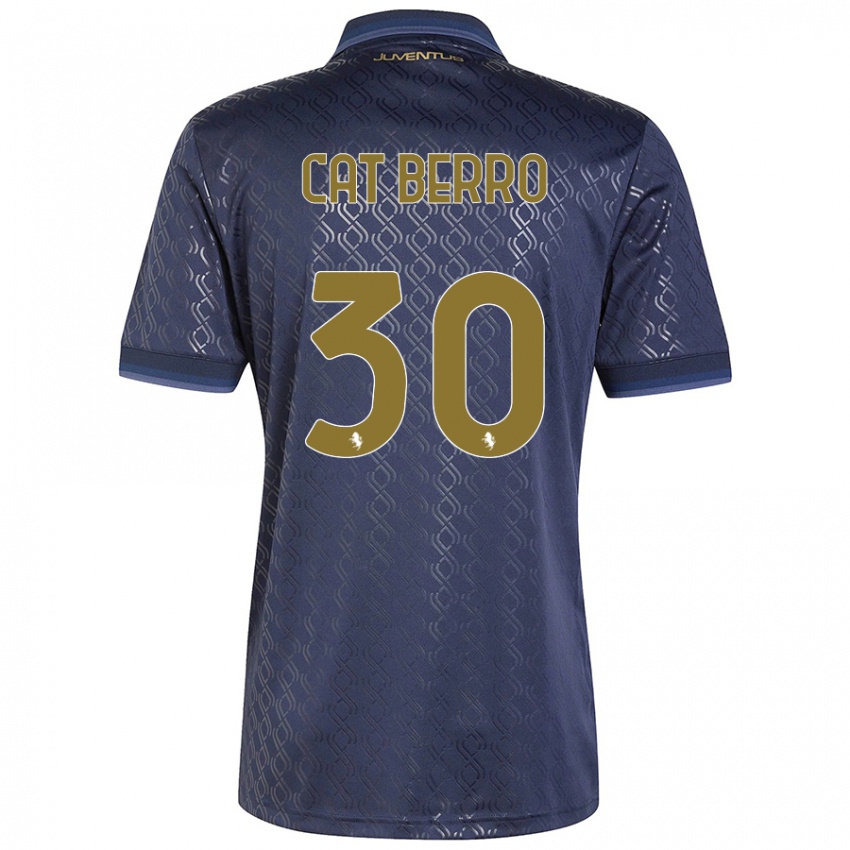 Niño Camiseta Simone Cat Berro #30 Azul Marino Equipación Tercera 2024/25 La Camisa México