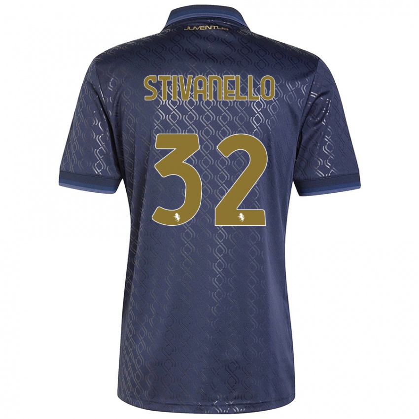 Niño Camiseta Riccardo Stivanello #32 Azul Marino Equipación Tercera 2024/25 La Camisa México