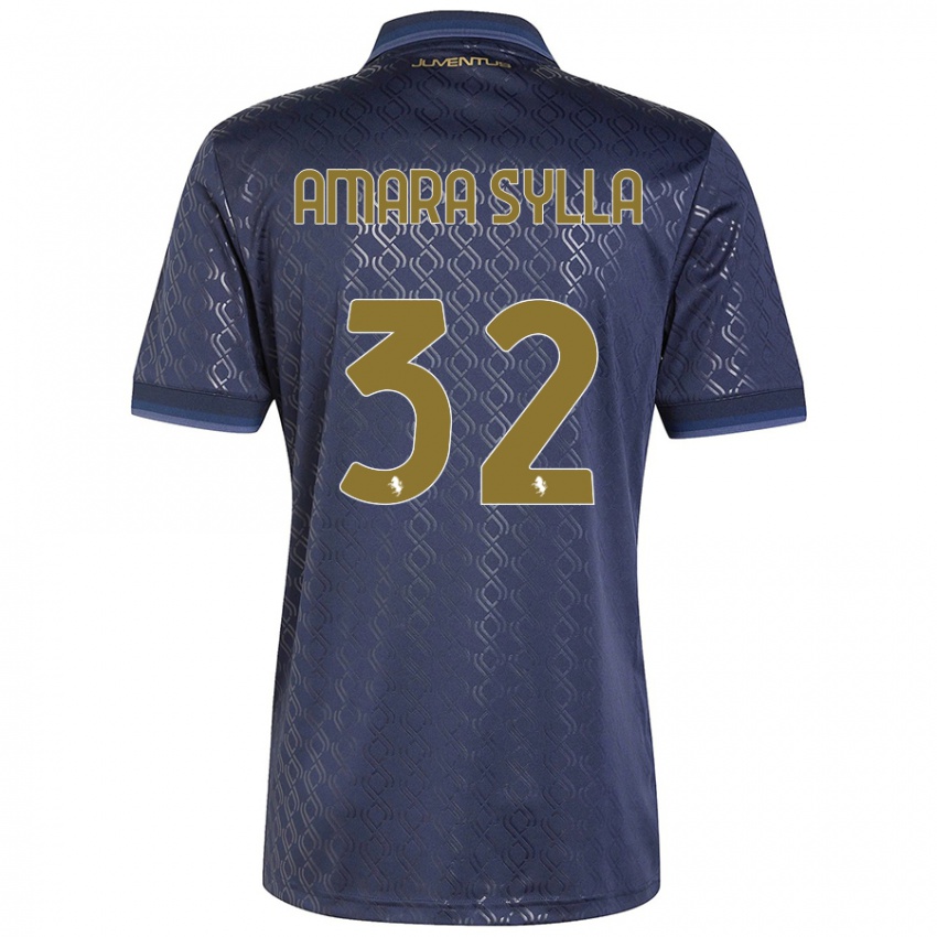 Niño Camiseta Idris Amara Sylla #32 Azul Marino Equipación Tercera 2024/25 La Camisa México