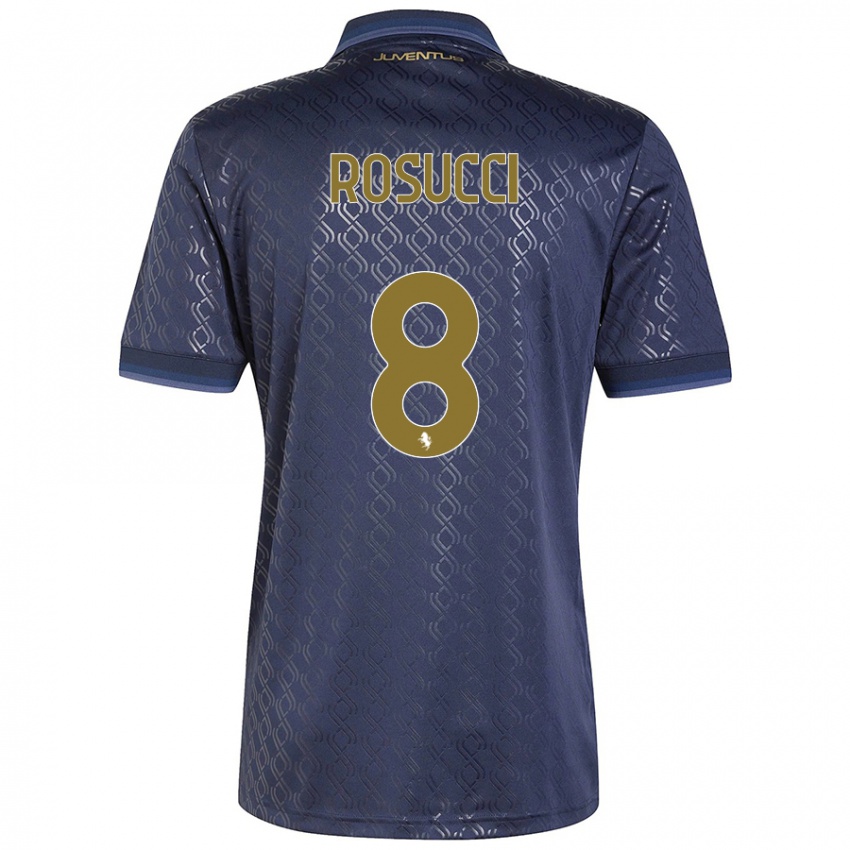 Niño Camiseta Martina Rosucci #8 Azul Marino Equipación Tercera 2024/25 La Camisa México