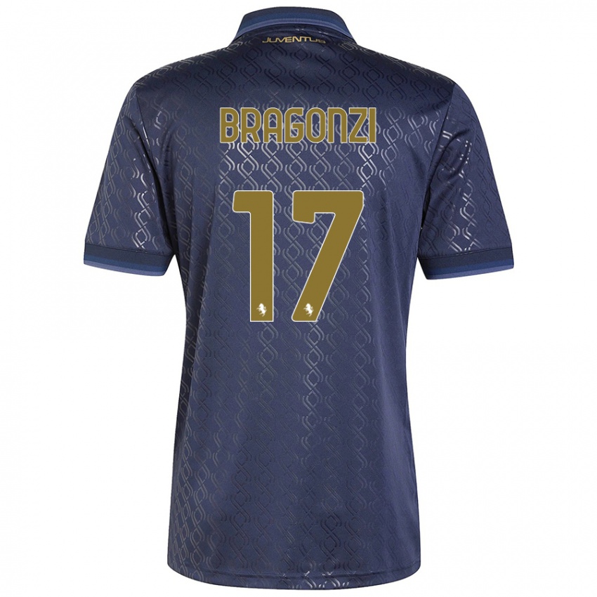 Niño Camiseta Asia Bragonzi #17 Azul Marino Equipación Tercera 2024/25 La Camisa México