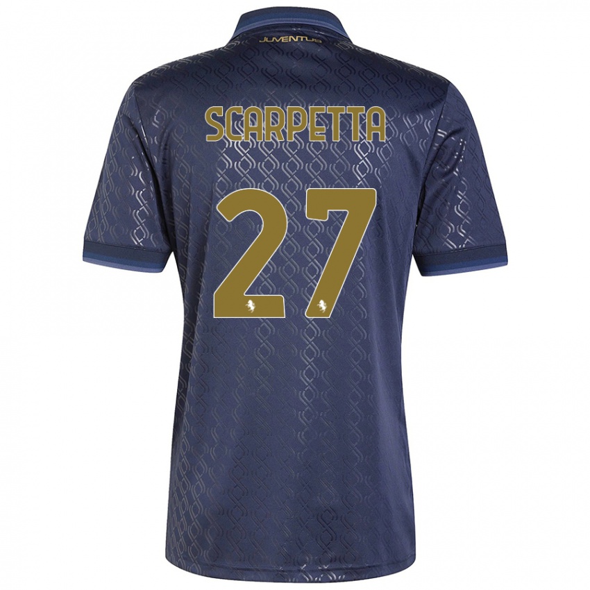 Niño Camiseta Jacopo Scarpetta #27 Azul Marino Equipación Tercera 2024/25 La Camisa México