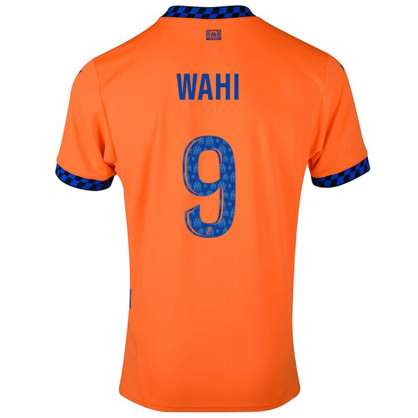 Niño Camiseta Elye Wahi #9 Naranja Azul Oscuro Equipación Tercera 2024/25 La Camisa México