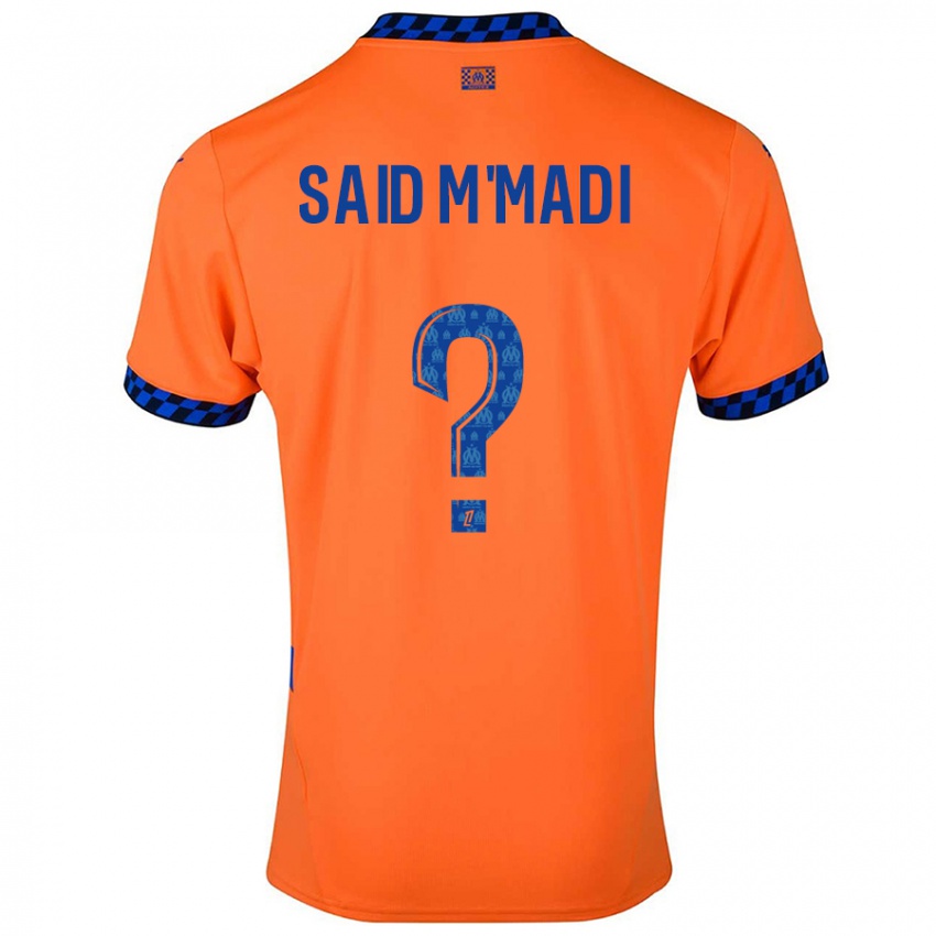 Niño Camiseta Yakine Said M'madi #0 Naranja Azul Oscuro Equipación Tercera 2024/25 La Camisa México