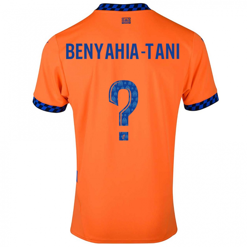 Niño Camiseta Aylan Benyahia-Tani #0 Naranja Azul Oscuro Equipación Tercera 2024/25 La Camisa México