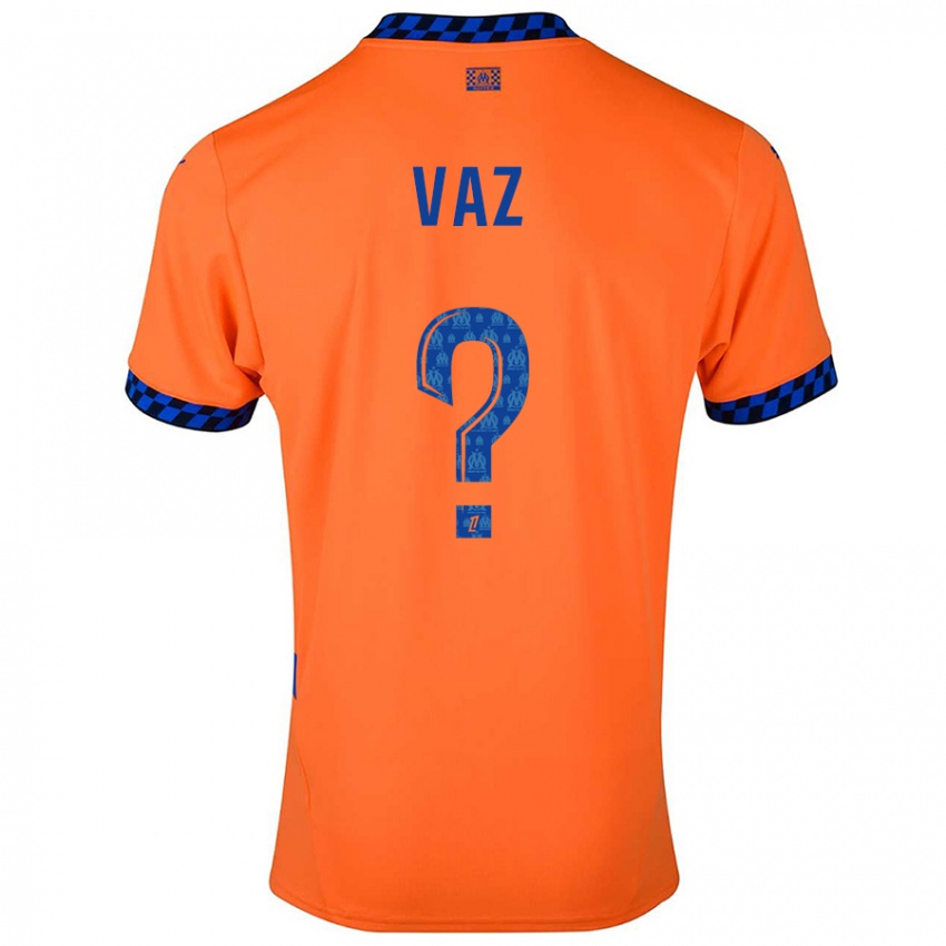 Niño Camiseta Robinio Vaz #0 Naranja Azul Oscuro Equipación Tercera 2024/25 La Camisa México