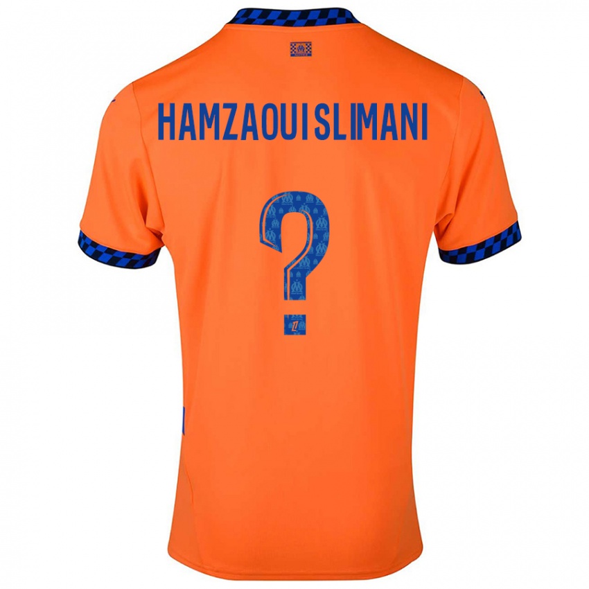 Niño Camiseta Hilan Hamzaoui Slimani #0 Naranja Azul Oscuro Equipación Tercera 2024/25 La Camisa México