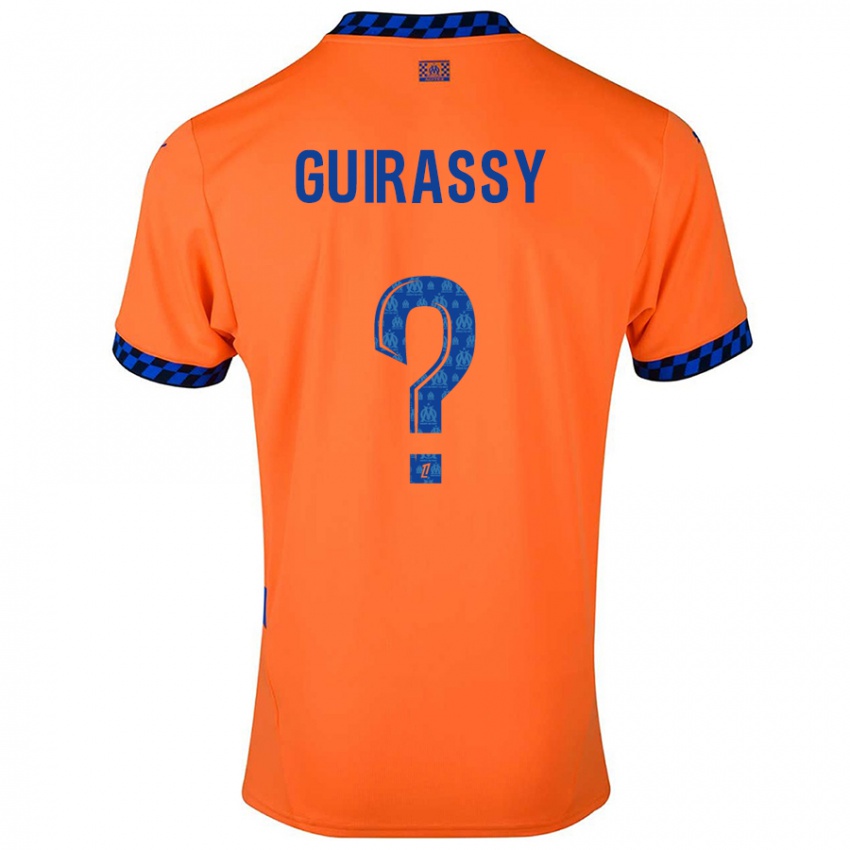 Niño Camiseta Moctar Guirassy #0 Naranja Azul Oscuro Equipación Tercera 2024/25 La Camisa México