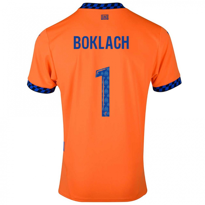 Niño Camiseta Kateryna Boklach #1 Naranja Azul Oscuro Equipación Tercera 2024/25 La Camisa México