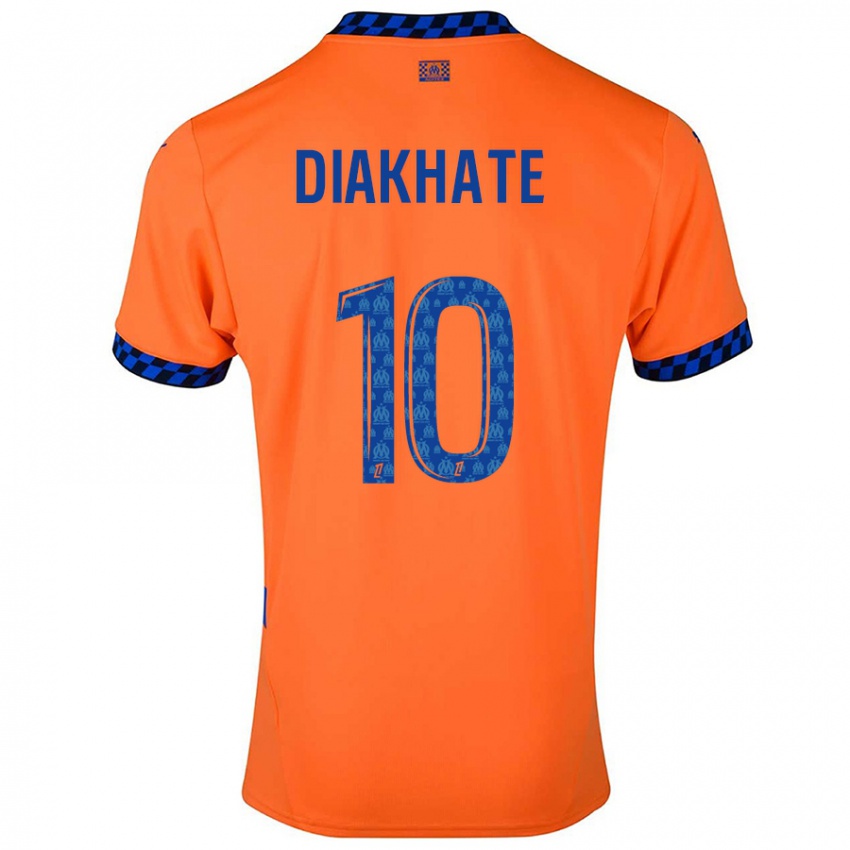 Niño Camiseta Ndeye Awa Diakhaté #10 Naranja Azul Oscuro Equipación Tercera 2024/25 La Camisa México