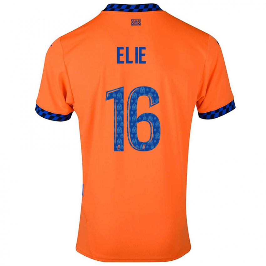 Niño Camiseta Anaïs Elie #16 Naranja Azul Oscuro Equipación Tercera 2024/25 La Camisa México