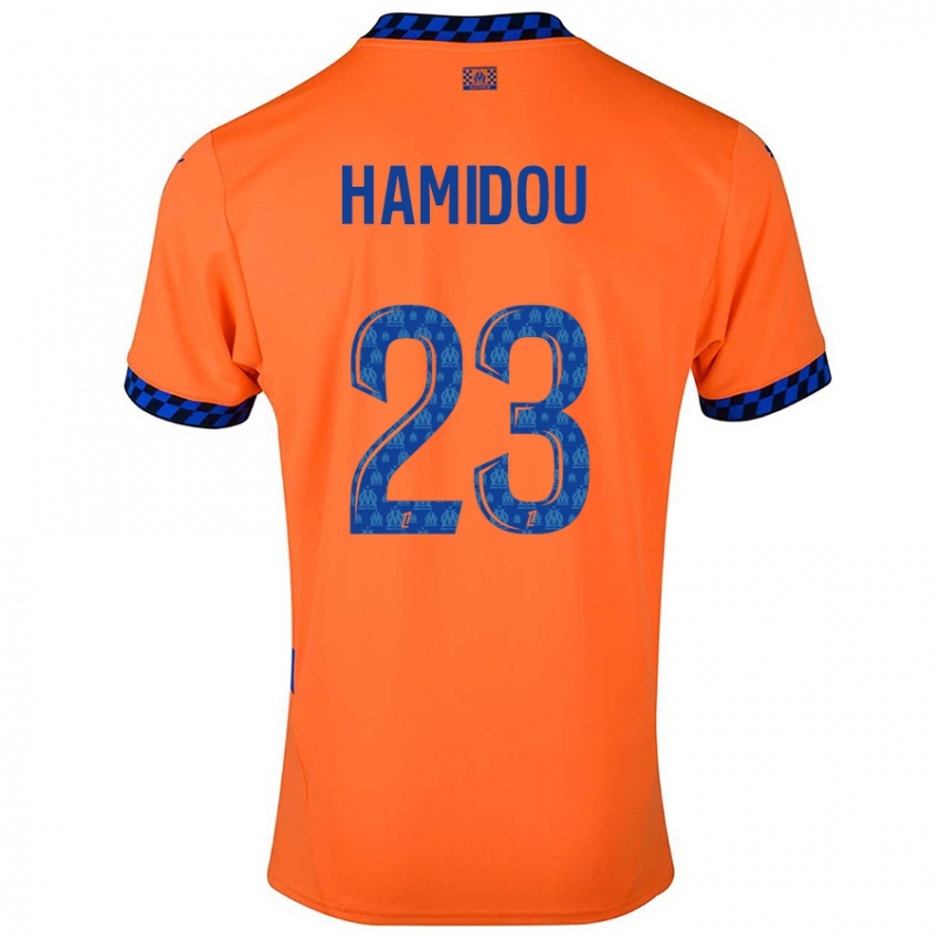 Niño Camiseta Jamila Hamidou #23 Naranja Azul Oscuro Equipación Tercera 2024/25 La Camisa México