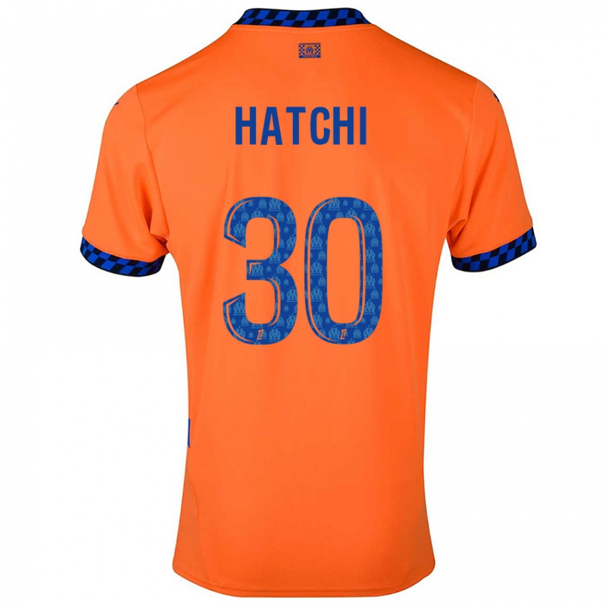 Niño Camiseta Anaïs Hatchi #30 Naranja Azul Oscuro Equipación Tercera 2024/25 La Camisa México