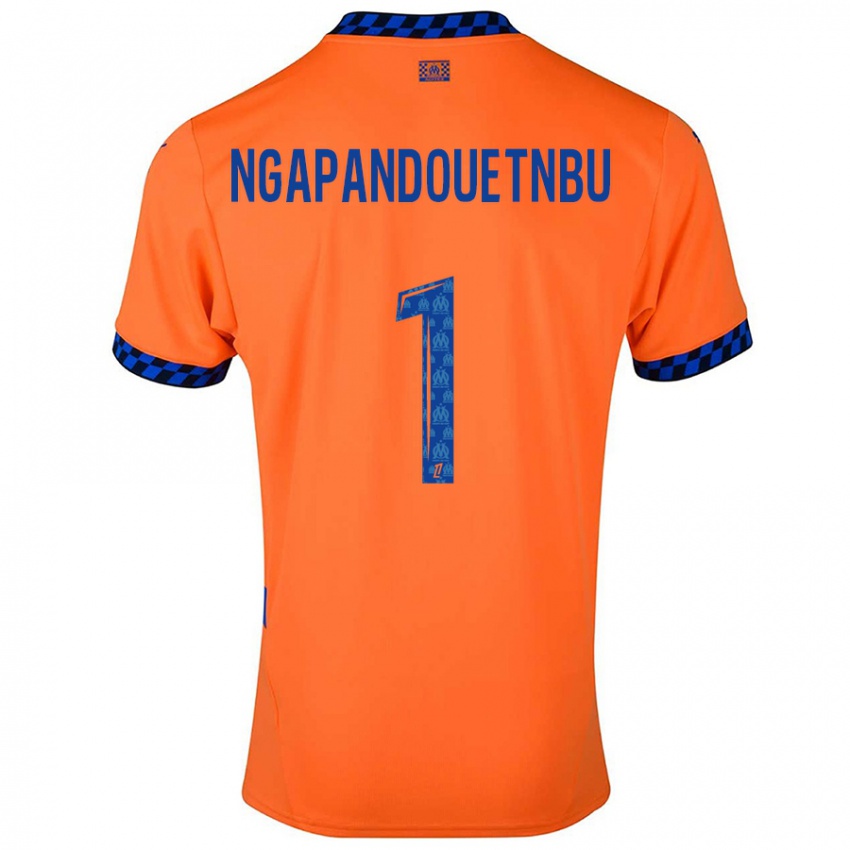 Niño Camiseta Simon Ngapandouetnbu #1 Naranja Azul Oscuro Equipación Tercera 2024/25 La Camisa México