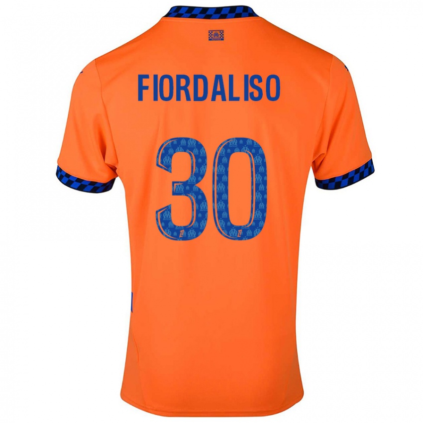 Niño Camiseta Thelma Fiordaliso #30 Naranja Azul Oscuro Equipación Tercera 2024/25 La Camisa México