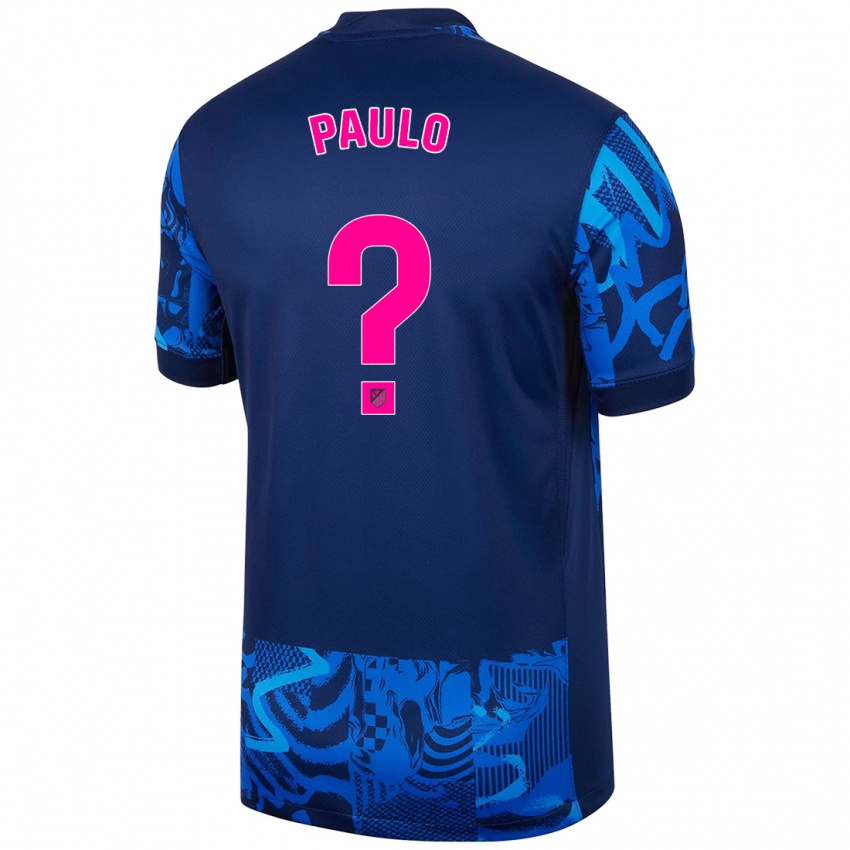 Niño Camiseta Marcos Paulo #0 Azul Real Equipación Tercera 2024/25 La Camisa México