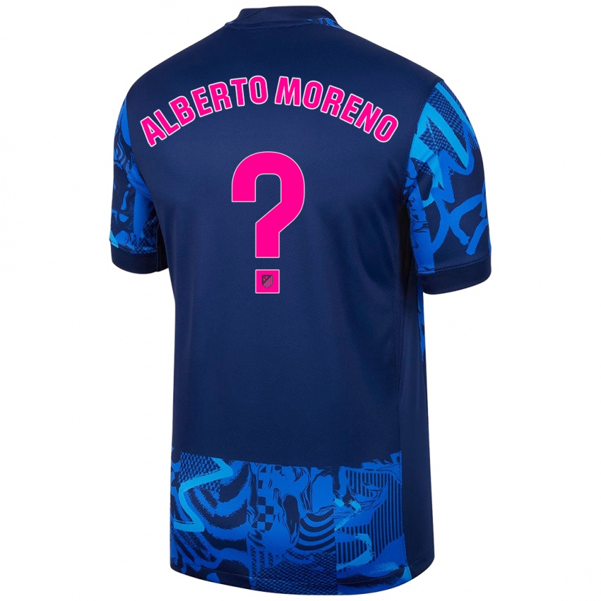 Niño Camiseta Alberto Moreno #0 Azul Real Equipación Tercera 2024/25 La Camisa México