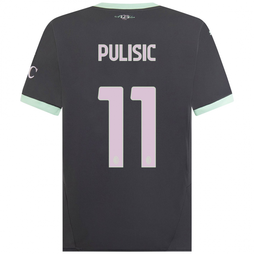 Niño Camiseta Christian Pulisic #11 Gris Equipación Tercera 2024/25 La Camisa México