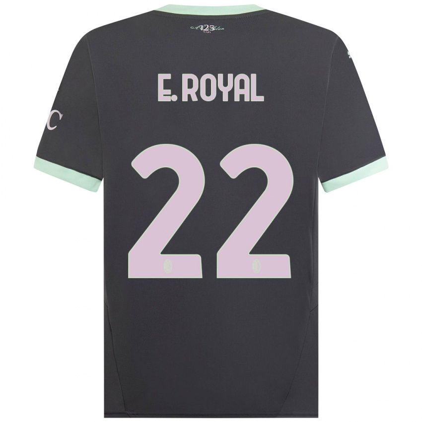 Niño Camiseta Emerson Royal #22 Gris Equipación Tercera 2024/25 La Camisa México