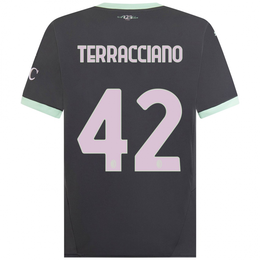 Niño Camiseta Filippo Terracciano #42 Gris Equipación Tercera 2024/25 La Camisa México