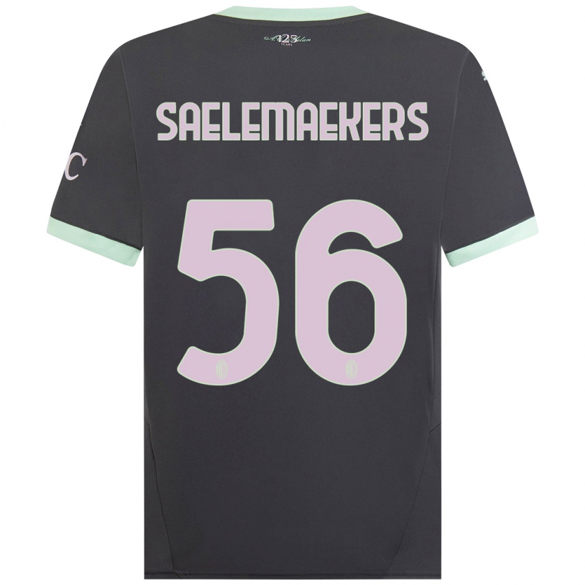 Niño Camiseta Alexis Saelemaekers #56 Gris Equipación Tercera 2024/25 La Camisa México