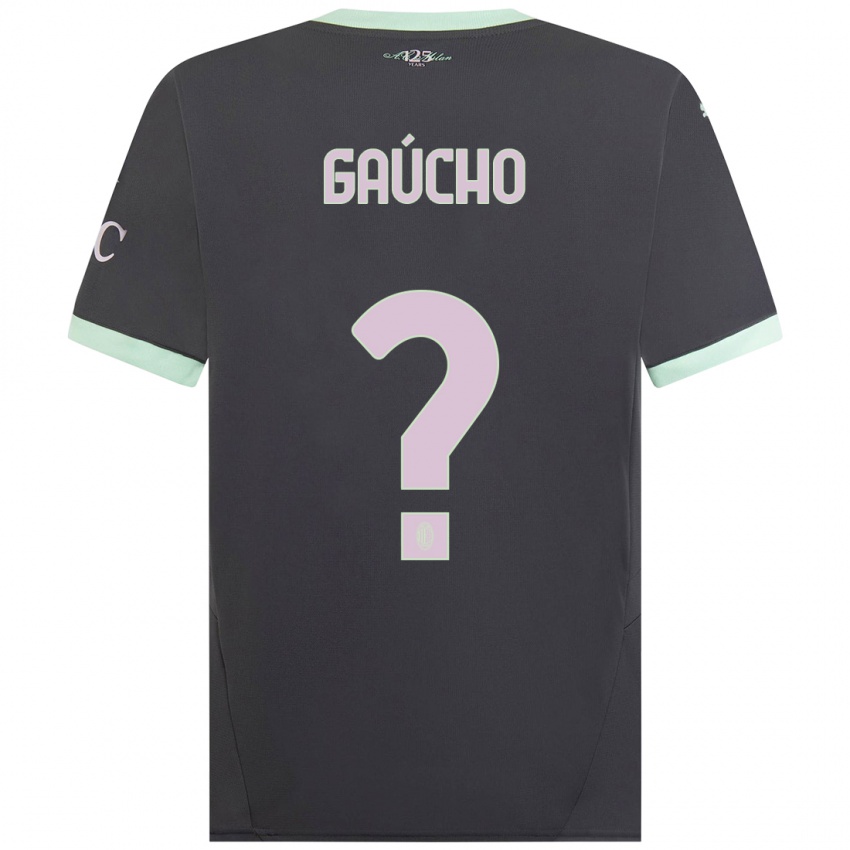 Niño Camiseta Estevan Gaúcho #0 Gris Equipación Tercera 2024/25 La Camisa México