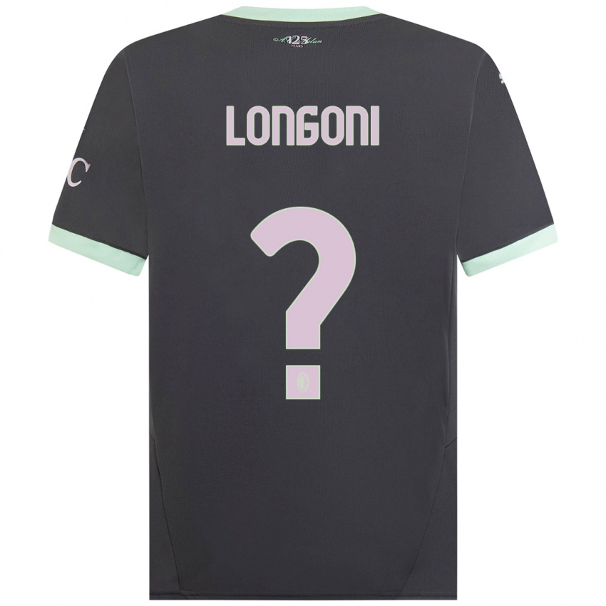 Niño Camiseta Alessandro Longoni #0 Gris Equipación Tercera 2024/25 La Camisa México