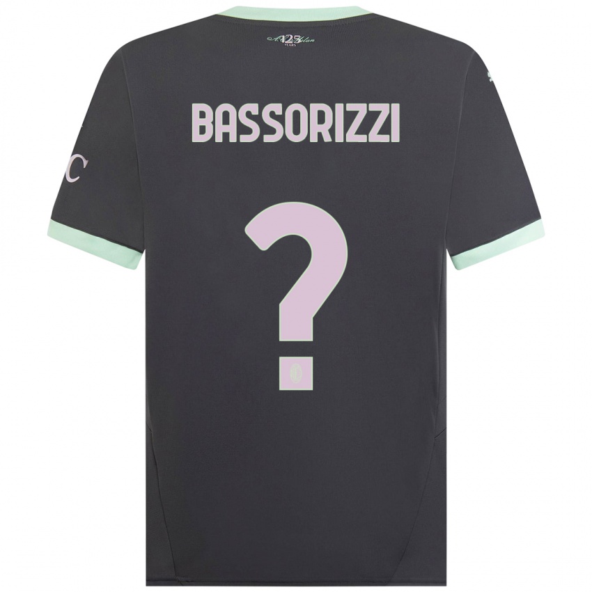 Niño Camiseta Carlo Bassorizzi #0 Gris Equipación Tercera 2024/25 La Camisa México