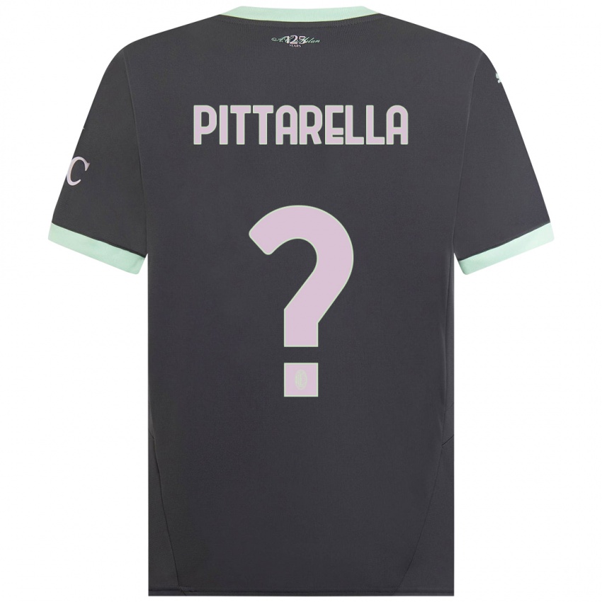 Niño Camiseta Matteo Pittarella #0 Gris Equipación Tercera 2024/25 La Camisa México