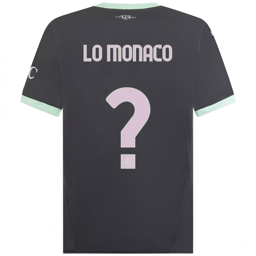 Niño Camiseta Kevin Lo Monaco #0 Gris Equipación Tercera 2024/25 La Camisa México