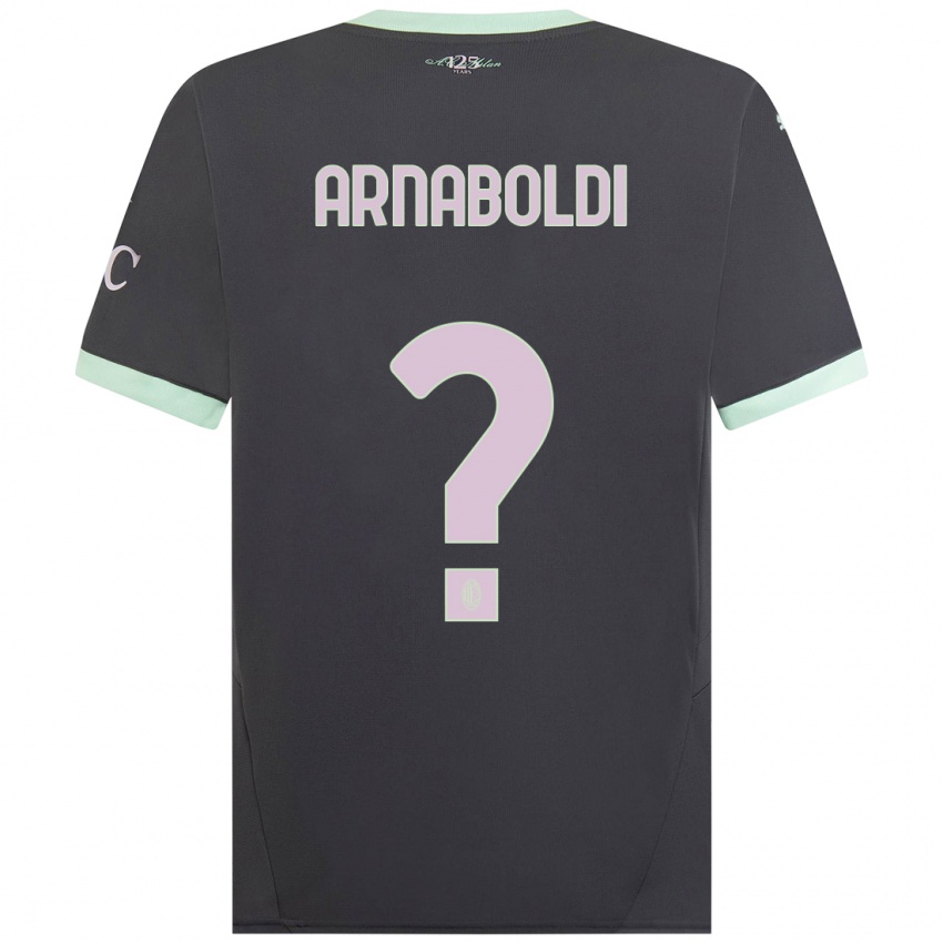 Niño Camiseta Pietro Arnaboldi #0 Gris Equipación Tercera 2024/25 La Camisa México