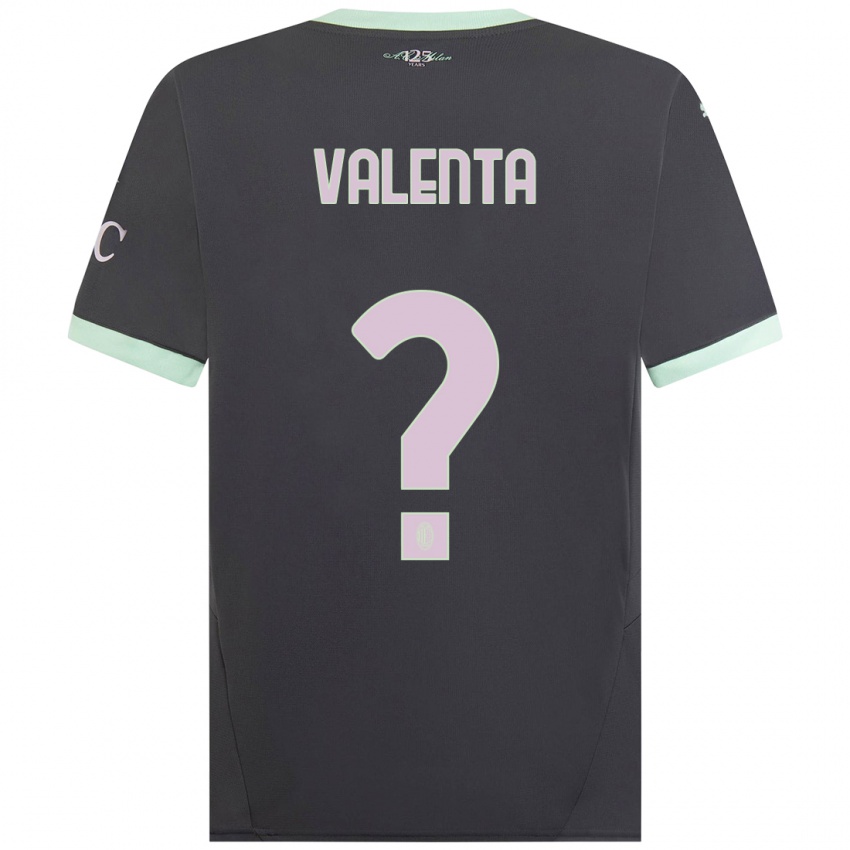 Niño Camiseta Tommaso Valenta #0 Gris Equipación Tercera 2024/25 La Camisa México