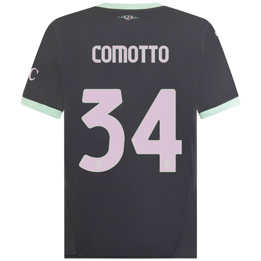 Niño Camiseta Christian Comotto #34 Gris Equipación Tercera 2024/25 La Camisa México