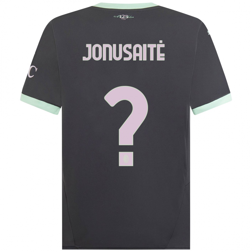 Niño Camiseta Rimantė Jonušaitė #0 Gris Equipación Tercera 2024/25 La Camisa México