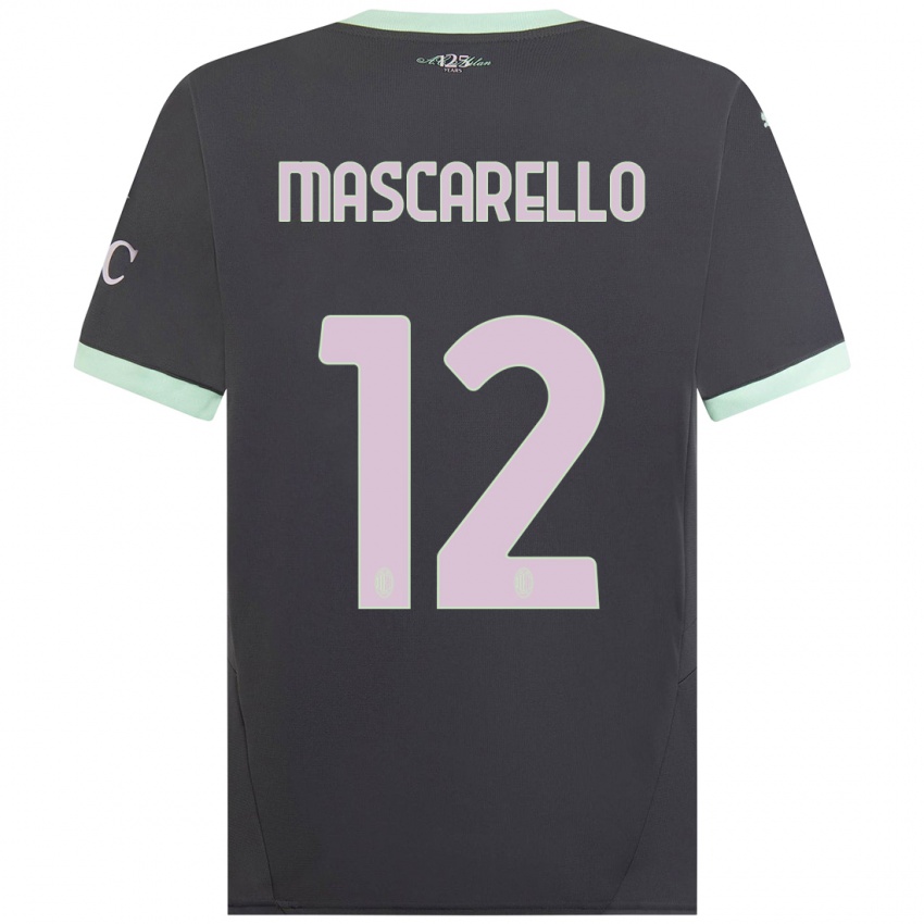 Niño Camiseta Marta Mascarello #12 Gris Equipación Tercera 2024/25 La Camisa México