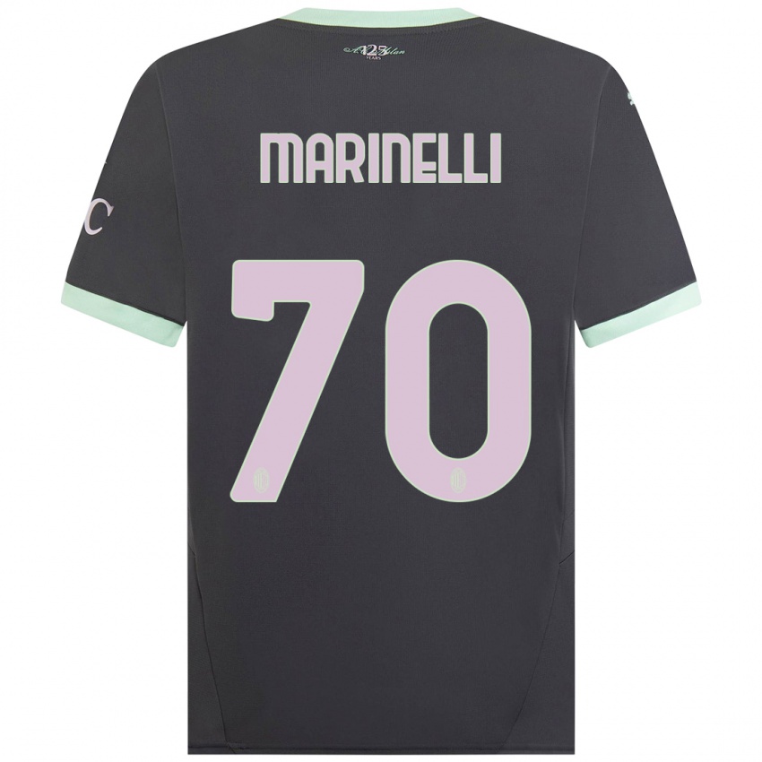 Niño Camiseta Gloria Marinelli #70 Gris Equipación Tercera 2024/25 La Camisa México