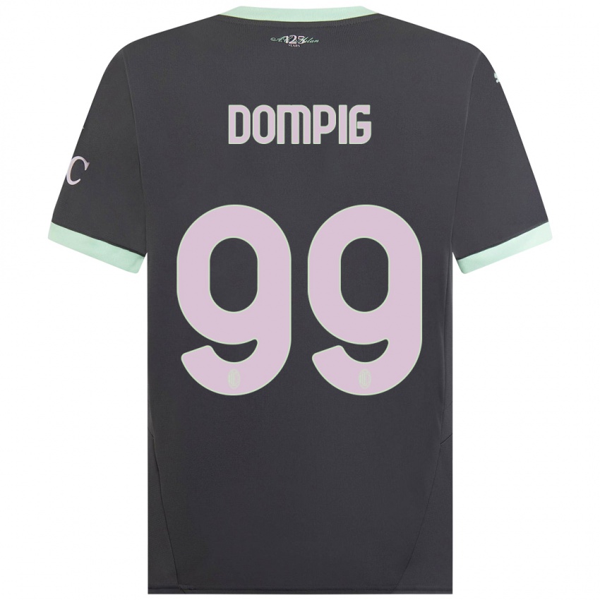 Niño Camiseta Chanté Dompig #99 Gris Equipación Tercera 2024/25 La Camisa México