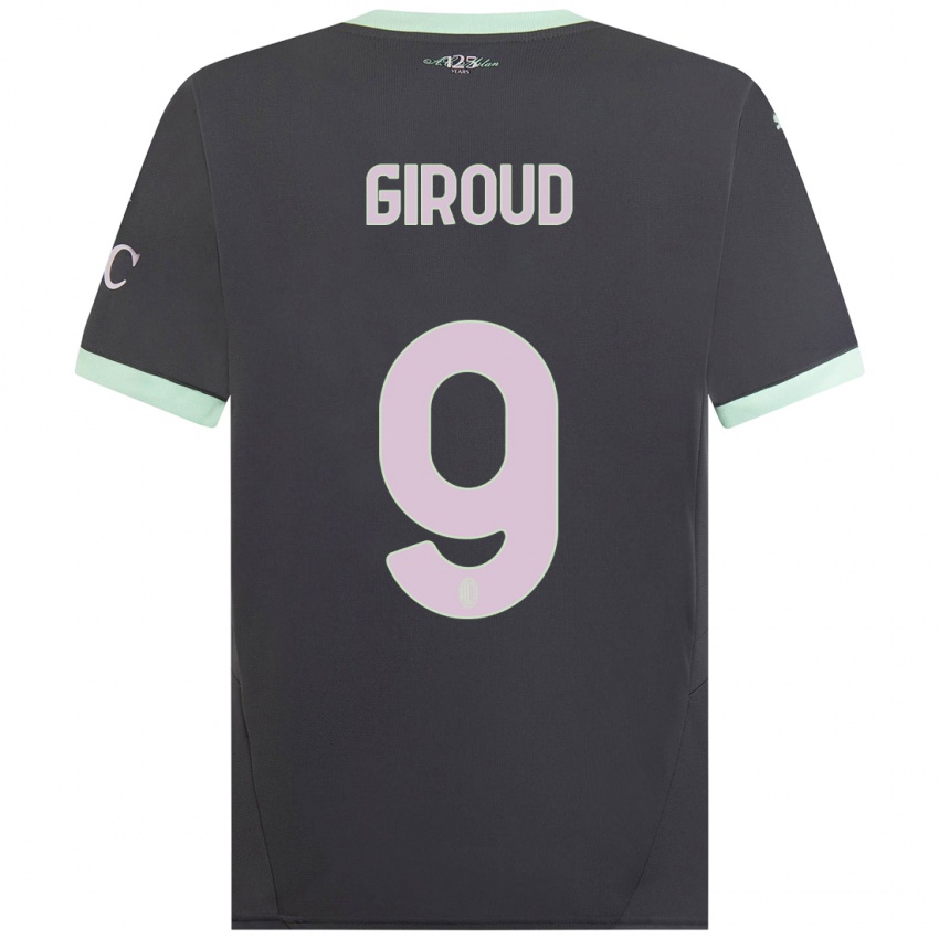 Niño Camiseta Olivier Giroud #9 Gris Equipación Tercera 2024/25 La Camisa México